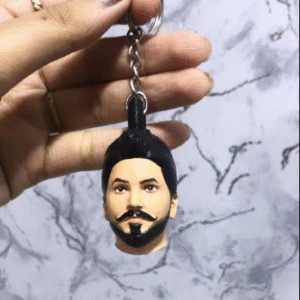 customized 3d printed face keychain | personalized head keychain gift