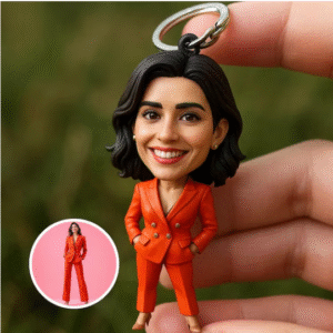custom 3d printed full body keychain (3 inch) – personalized miniature with your face